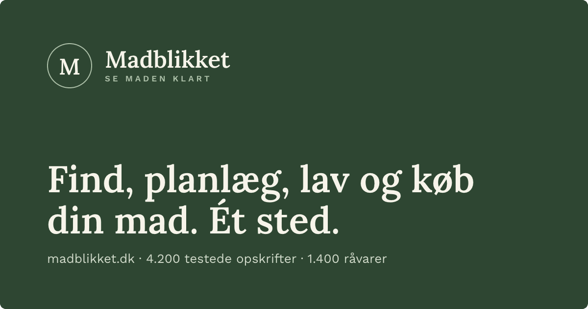 Madblikket projektvisual