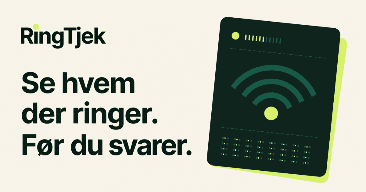 RingTjek projektvisual